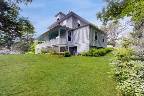 Bayville House | Century-old oceanfront home with wraparound porch - walk downtown, dogs OK