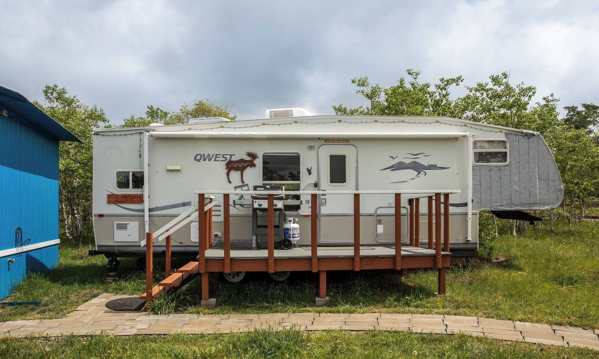 Babb House | Glacier Vista - A Glamping Trailer near Glacier Park. Paradise in the forest.