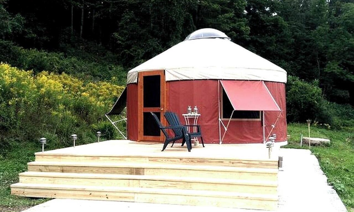 Waterville Cabin | Modern Countryside Yurt Rental in Waterville, Upstate New York