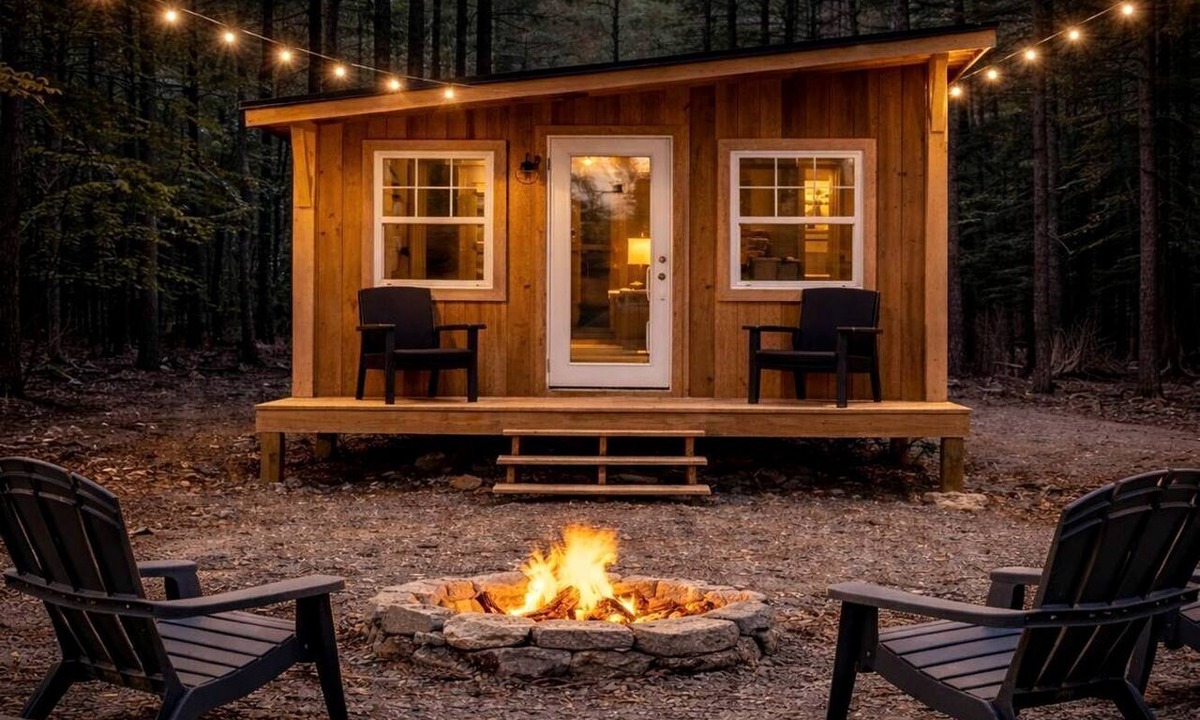 Boles Cabin | Modern Rustic Tiny Home Surrounded by Peaceful Pines in Boles, Arkansas