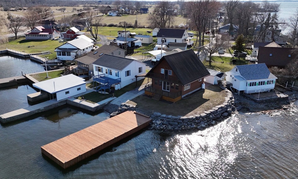 Dexter House | NEW 20’x60’ dock and 270 degree view of Guffin Bay and Adams Cove.