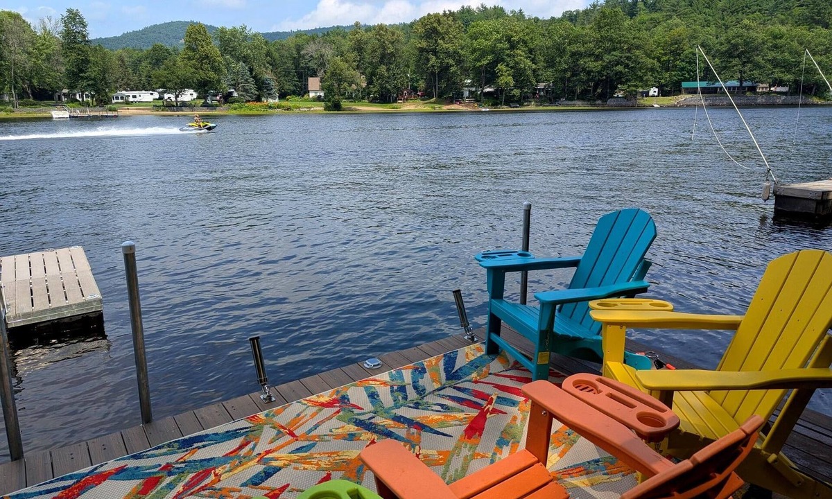 Lake Luzerne-Hadley House | Private Dock! Golf, Hot Tub, Riverfront - Near to 6 Flags, Lake George, West Mtn