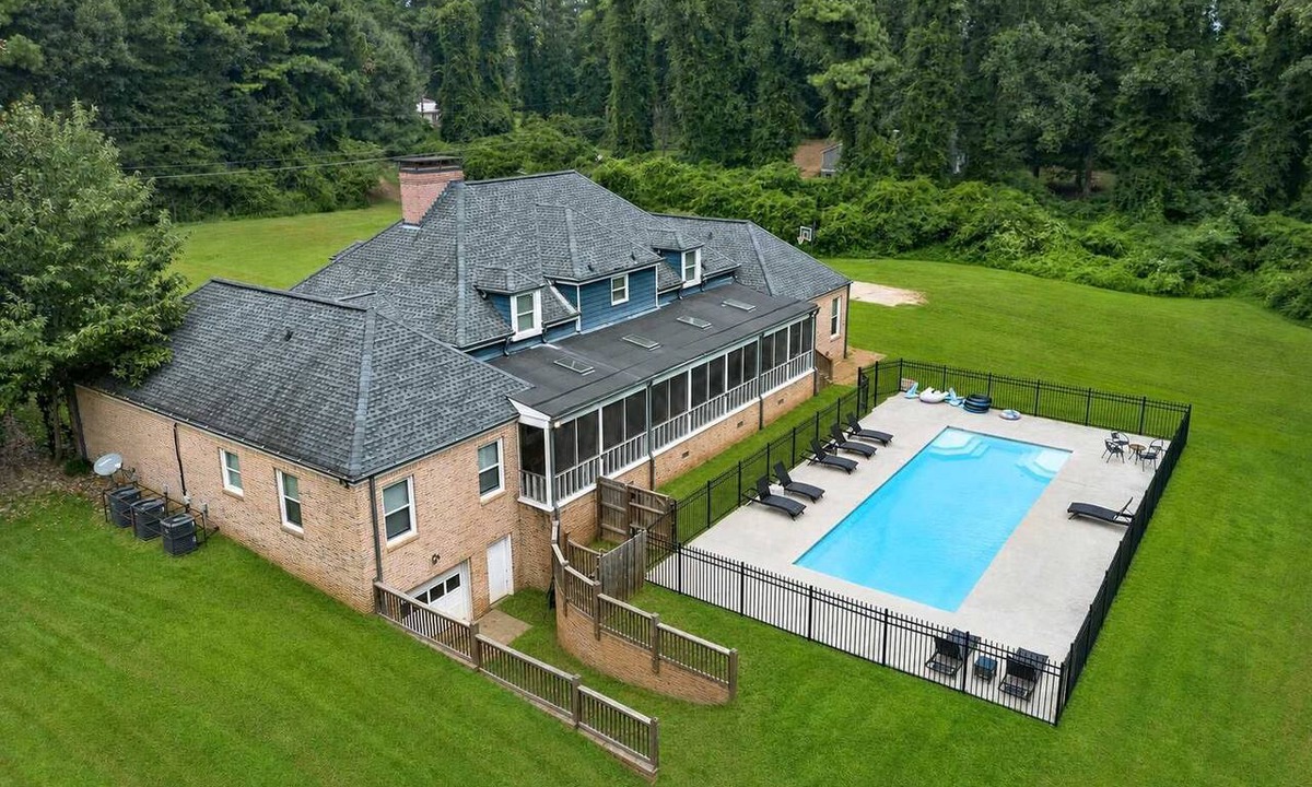 Lithonia Villa | Private Pool Estate + Soccer Field Sleeps 16