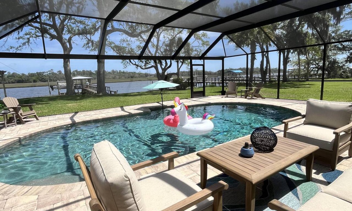 Yulee House | Spacious 3BR home with private pool and water views in Yulee. Easy access to Amelia Island.