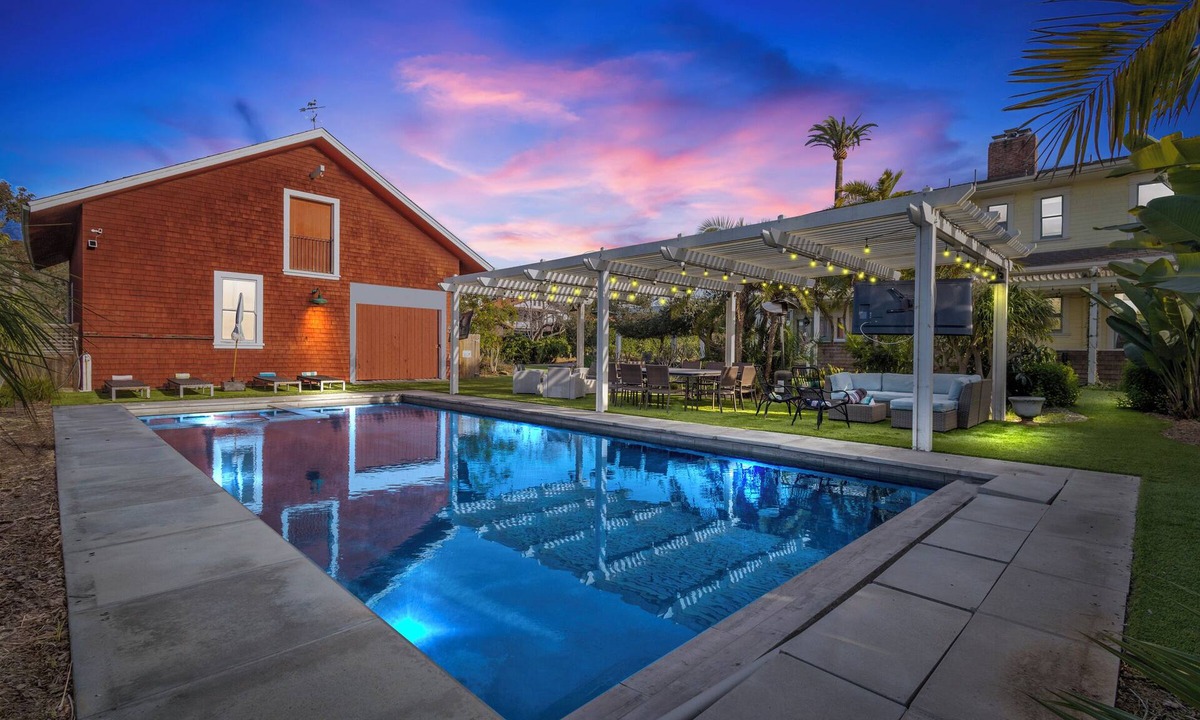 Lincoln Acres House | Spacious Historic Estate Pool, Spa & Lush Private Grounds