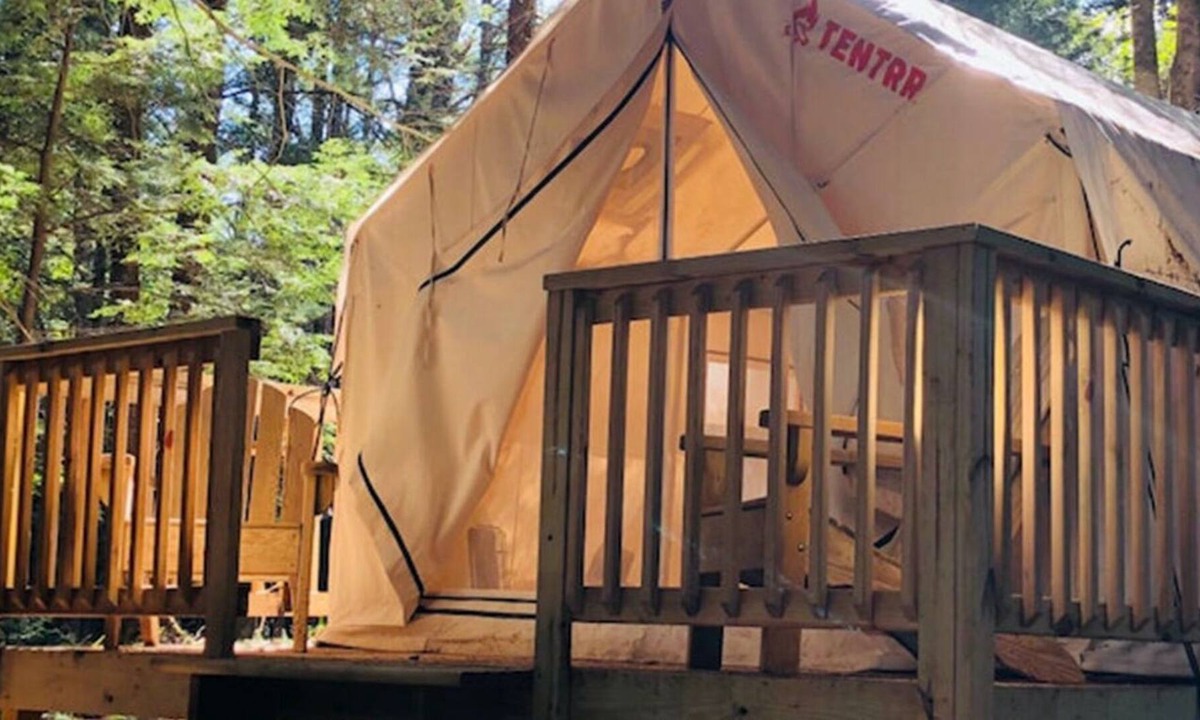 Kauneonga Lake RV Rental | Tentrr Signature Site - Ramble On at the Tentrr Catskill Retreat - Stream View