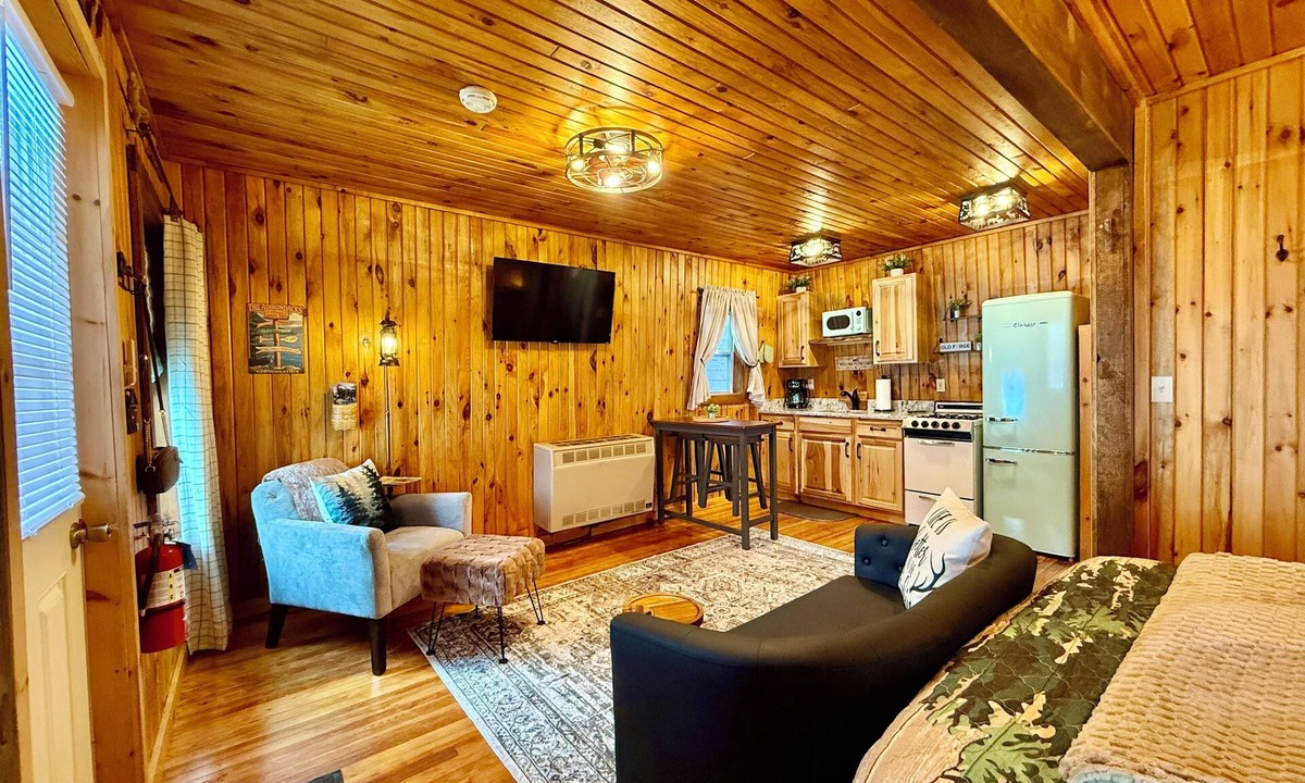 Town of Webb Cottage | Village Cottages East: Town & Trails Cottage for 2 with private Hot Tub!