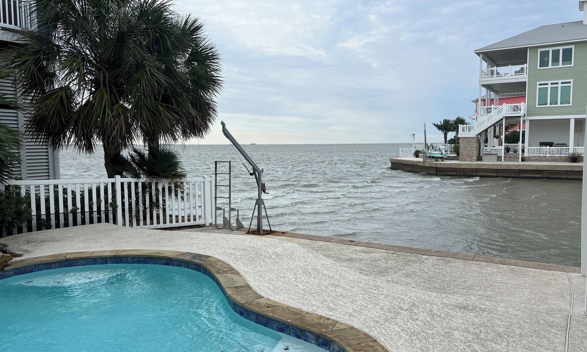 Terramar Beach House | Waterfront Galveston Bay Home w/Private Pool!