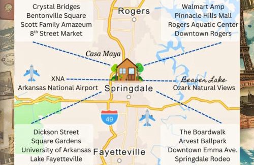 Bethel Heights House | 4BR Home - Central to University of Arkansas & Walmart HQ - I-49 Access