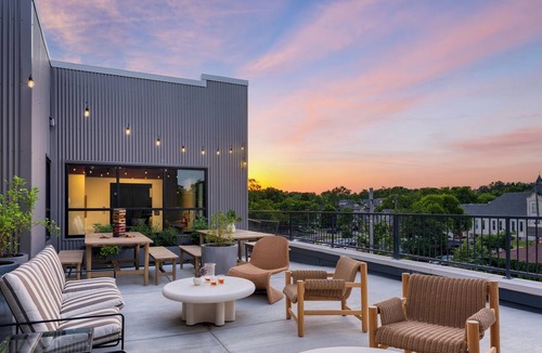 12 South Condo | Accessible 1BR Suite + Full Kitchen | Rooftop + 12 South | The Gilmore