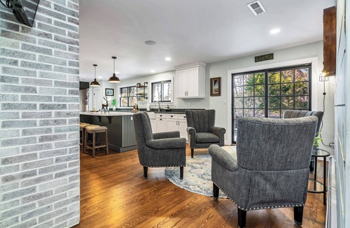 Andover House | Andover in-town, upscale furnished home, single level living & 2-car garage