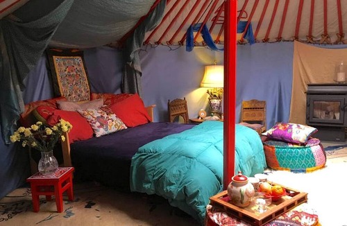 Saratoga Springs Cabin | Authentic Mongolian Yurt for a Serene Healing Retreat in Saratoga Springs, New York