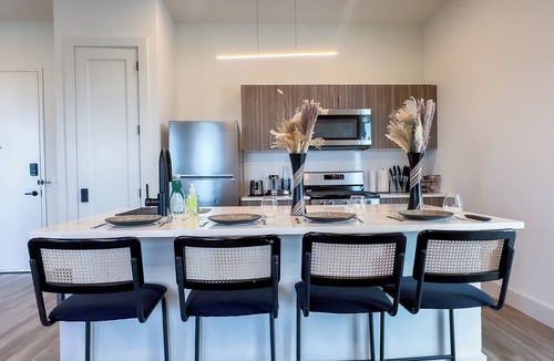 East Orange Apartment | Boho Black 2BR 2BA Getaway, Sleeps 10, Free Parking Save 20%