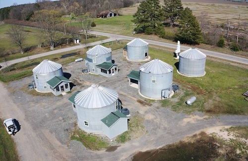 Gregory Apartment | Cozy Grain Bin Room Retreat on a Working Mini Farm