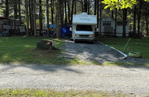 White Mills RV Rental | Cozy private campground with pool access near Lake Wallenpaupack