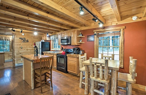 Glenfield Cabin | Cozy, Rustic Adirondack Riverfront Log Cabin, Rapids, Independence River
