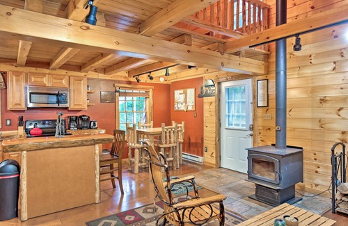 Glenfield Cabin | Cozy, Rustic Adirondack Riverfront Log Cabin, Rapids, Independence River
