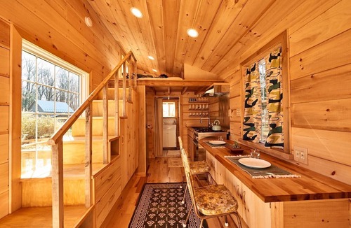 Woodridge Cabin | Cute Wooden Tiny House on a Beautiful Farm near Bethel Woods for a Romantic Getaway in Woodridge, New York
