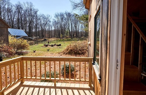 Woodridge Cabin | Cute Wooden Tiny House on a Beautiful Farm near Bethel Woods for a Romantic Getaway in Woodridge, New York