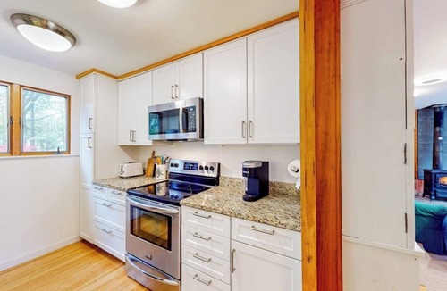 Southwest Harbor House | Dog-friendly 3-story home with wood stove, deck, grill, ocean views, W/D, AC