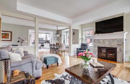 Saratoga Springs House | Elegant Saratoga Springs Stay: Walk to Town, Track