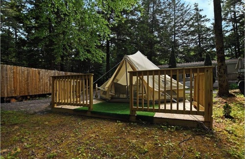 Lake Luzerne RV Rental | Enchanting 1-bedroom Yurt Tent in a campground, in peaceful Lake Luzerne getaway