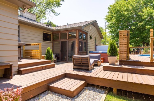 Harbert House | Fabulous designer owned home with heated pool & spa in the heart of Sawyer!