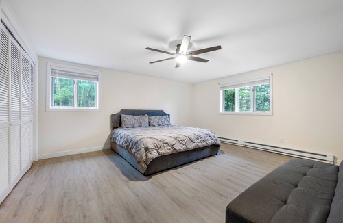 Saylorsburg House | Features two living rooms, sauna, hot tub, and fire pit -over 4 acres of land.