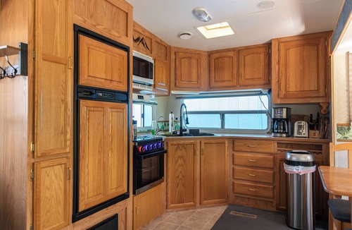 Babb House | Glacier Vista - A Glamping Trailer near Glacier Park. Paradise in the forest.