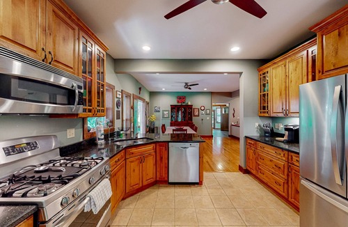 North Lake George House | Green home near beach & hiking trails with firepit, fireplace, beautiful views