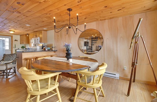Mercer Cabin | Hot Tub & Boat Dock! Belgrade Lakes Family Cabin