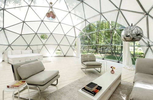 Woodridge RV Rental | Incredible Spacious Dome for A Group Glamping Experience Surrounded by Nature in Woodridge, New York
