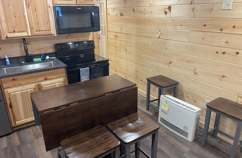 North Anson Cabin | Lake paradise- Cozy 2-bedroom first floor of the cabin. Walkout to the lake.
