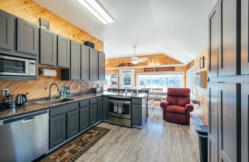North New Portland House | Lakefront Home w/Dock & Sugarloaf Access on Scenic Porter Lake