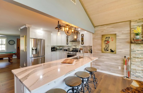 Higden House | Lakeside Retreat on 10 Secluded Wooded Acres, Hot Tub, Level 2 EV Charger