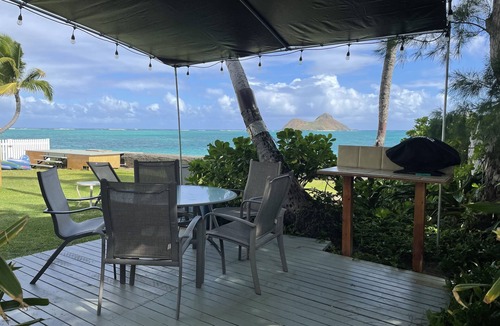 Lanikai House | Lanikai Ocean Front Duplex Bungalow. AMAZING Location. Private ocean steps.