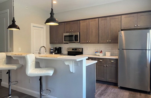 Glens Falls Apartment | Luxury Loft/King Bed - Civic Center/Cafe/Brewery/Farmers Market - FREE Gar Park
