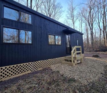 Quakertown House | Maple: Modern Family Tiny Home Pod with Forest Views near Quakertown, Pennsylvania