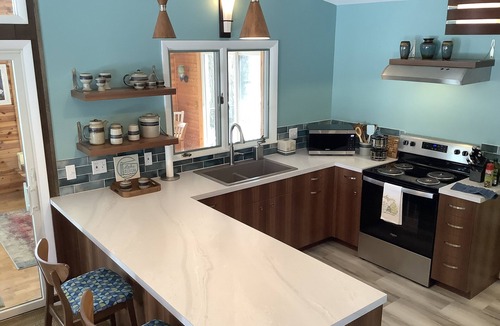 Fennville House | MCM Hilltop Hideaway with a River View. Near Saugatuck. Family & Pet Friendly!
