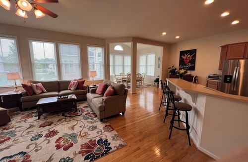 Rehoboth Beach House | One Level Rehoboth Beach Home with Amenities Parking Clean and Airy