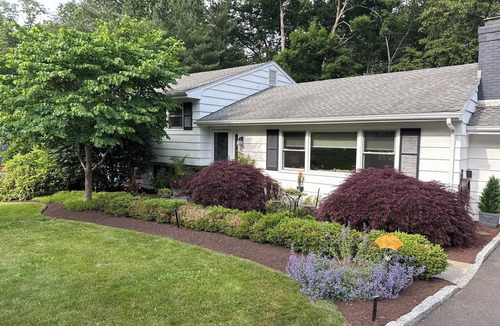 Fairfield House | Open layout 3-bedroom home in Fairfield. Serene backyard, fireplaces, hot tub.