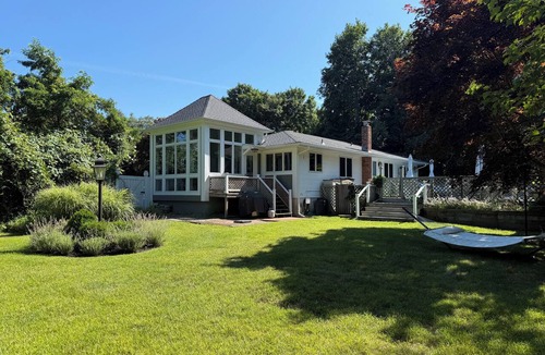 Water Mill House | Pond Front Home in Watermill. Perfectly located- 3 Bedrooms, 2 Baths, Pool.