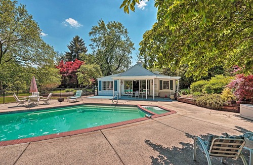 Lansdale Cottage | Pool & Courtyard: Timeless Home in Lansdale
