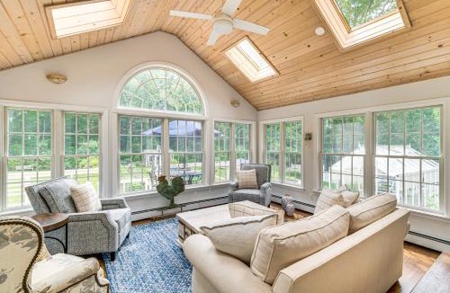 Stevenson House | Pool, Sunroom & Gardens: Luxe Sandy Hook Home!
