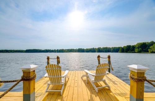 Pocono Summit House | Private Beach! Luxe Lake House in Pocono Mtns