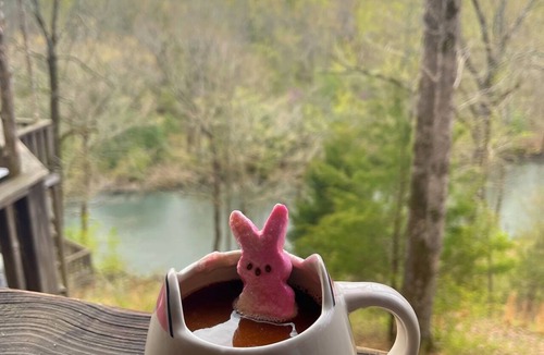 Caddo Gap RV Rental | Private River Tent Camping with Kayaks & Outdoor Bathhouse! Pet friendly!