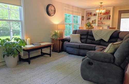 Laurelton House | Secluded 4-Bedroom cabin on wooded waterfront property adjoining Penn's Creek.