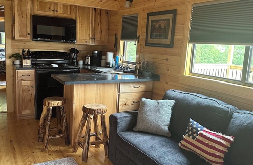 Weikert Cabin | Seven Mtn Vista FirePit Hammock Deck Private