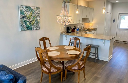 Mexico Beach Condo | Stylish ocean-area home with generous space and short walk to the beach