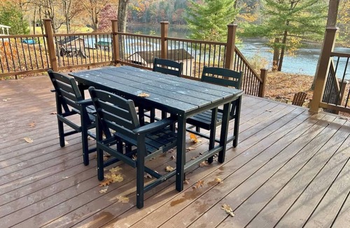 Tidioute Cabin | Tidioute Riverfront Chalet - Pet Friendly - Across from Game Lands